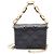 Coussin Louis Vuitton Schwarze Monogramm Prägung Puffy Lammleder Gürteltasche