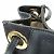 Borsa tote in pelle e suede blu scuro Chloé Blu navy - vista 7