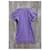 Vestido Sandro de algodón morado Púrpura - vista 3