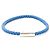 Bracciale in pelle e acciaio inossidabile Goliath di Hermès Blu