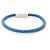 Bracciale in pelle e acciaio inossidabile Goliath di Hermès Blu - vista 5