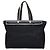 Hermès Herbag Cabas GM Toile Officier Leder Tragetasche Blau Marineblau
