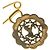 Hermès Hermes goldplattierte Brosche mit Pferdemotiv Golden - Ansicht 4