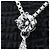 Autre Marque Collana con motivo a goccia di diamante PT850×PT900 - vista 10