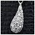 Autre Marque Collana con motivo a goccia di diamante PT850×PT900 - vista 9