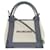 Balenciaga Navy Cabas XS Handbag Brown Beige Leather Cloth  ref.2302469