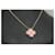 Van Cleef & Arpels Alhambra Pink Porcelain & Diamond Pendant 18k Gold 0.05 CTW Golden  - view 10
