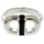 Hermès Hermes Maillon Ring Schwarz Silber Metall