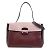 Borsa in pelle Valentino Garavani Marrone Rosa Bordò