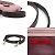 Borsa in pelle Valentino Garavani Marrone Rosa Bordò - vista 5