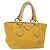 PRADA Handtasche aus Leder Gelb Silber Authentisch 127193