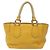 PRADA Handtasche aus Leder Gelb Silber Authentisch 127193 - Ansicht 2