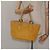 PRADA Handtasche aus Leder Gelb Silber Authentisch 127193 - Ansicht 25