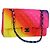 CHANEL Matelassé Schultertasche mit Kette aus Lammleder Rainbow CC Auth 122426SM