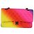 CHANEL Matelassé Schultertasche mit Kette aus Lammleder Rainbow CC Auth 122426SM - Ansicht 13