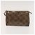 Salvatore Ferragamo Borsa a mano in vinile 2 pezzi marrone Auth mr1382 - vista 13