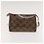 Salvatore Ferragamo Borsa a mano in vinile 2 pezzi marrone Auth mr1382 - vista 14