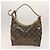 Salvatore Ferragamo Borsa a mano in vinile 2 pezzi marrone Auth mr1382 - vista 2