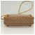GUCCI GG Supreme Web Sherry Line Borsa PVC Beige Oro 164 02 066 Auth yk18484 D'oro - vista 5