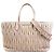 Borsa in pelle rosa beige Miu Miu