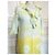 Vestido Antik Batik de algodón menta y amarillo Multicolor - vista 7