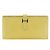 Hermès Cartera larga de cuero Epsom amarilla de Hermes Amarillo