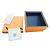 vollständiges Set blaue Box für Hermès mini Kelly kostbare Handtasche Orange Marineblau