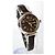 LOUIS VUITTON TAMBOUR VOLLES SET UHR Braun Silber