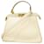 Fendi Peekaboo I See You Leather Handbag White  ref.2303385