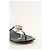 Gucci Chinelo de couro preto - vista 4