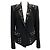 Giacca in metallo nero decorata Sass & Bide As Anything