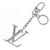 Louis Vuitton Silver Metal Keyring Silvery  ref.2303621