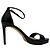 Sandali con piattaforma Nudist di Stuart Weitzman in pelle verniciata nera Nero