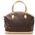 Louis Vuitton Lockit Horizontal Tote Bag Braun