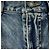 Jeans slim desbotado e rasgado em denim azul da Saint Laurent - vista 2