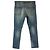 Jeans slim desbotado e rasgado em denim azul da Saint Laurent - vista 3