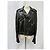 Amiri Zipped Bikerjacke aus schwarzem Schafsleder - Ansicht 5