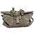 Borsa da weekend Brunello Cucinelli in suede grigio - vista 10