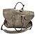 Borsa da weekend Brunello Cucinelli in suede grigio - vista 12