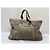 Borsa da weekend Brunello Cucinelli in suede grigio - vista 15