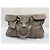Borsa da weekend Brunello Cucinelli in suede grigio - vista 17