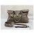 Borsa da weekend Brunello Cucinelli in suede grigio - vista 24