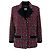Chaqueta de tweed burdeos Chanel Coco Brasserie 42 FR