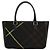 Borsa a mano in lana nera e argento con motivo Nova Check di BURBERRY Auth BA2877 Nero - vista 13