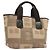 BALLY Borsa Tote in Tela Marrone Auth hk2728