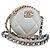 Bolsa de ombro Chanel 19 em couro de cordeiro com corrente dourada e prateada CC Auth fm4698M Prata Dourado
