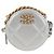 Bolsa de ombro Chanel 19 em couro de cordeiro com corrente dourada e prateada CC Auth fm4698M Prata Dourado - vista 13