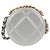 Bolsa de ombro Chanel 19 em couro de cordeiro com corrente dourada e prateada CC Auth fm4698M Prata Dourado - vista 2