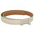 Hermès Cinturón de cuero HERMES Constance 31,5"" blanco Auth 125841M