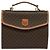 Céline Borsa a mano in tela Macadam CELINE in pelle PVC 2 in 1 marrone oro Auth yk18454 D'oro - vista 13